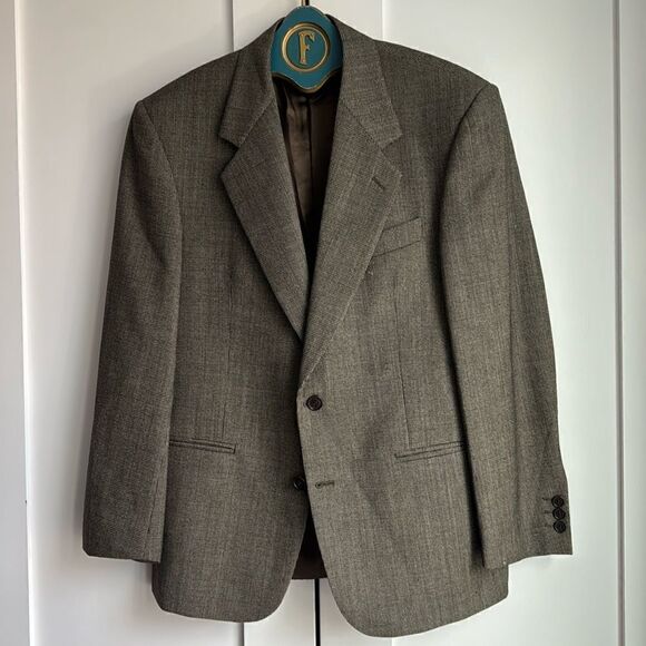 GIANFRANCO FERRE STUDIO 001 Virgin wool Brown BLAZER - 36R - Picture 1 of 6